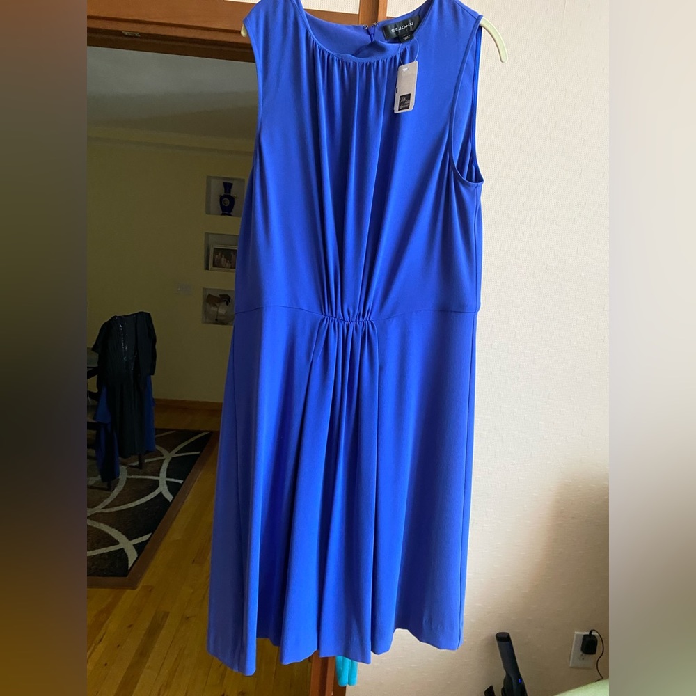St. John Royal Blue Sleeveless dress